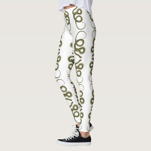 Leggings Motif de serpent viper (Gauche)