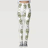 Leggings Motif de serpent viper (Devant)