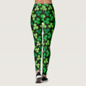 Leggings Motif de shamrock de Jour de la Saint Patrick dans (Dos)