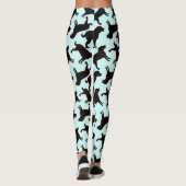 Leggings Motif de silhouette de chien du Black Lab  (Dos)