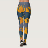 Leggings Motif de silhouette forestière (Dos)