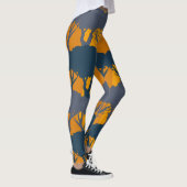 Leggings Motif de silhouette forestière (Droite)