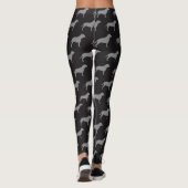 Leggings Motif de silhouettes de bull-terrier du (Dos)
