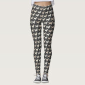 Leggings Motif de silhouettes de golden retriever (Devant)