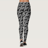 Leggings Motif de silhouettes de great dane (Dos)