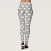 Leggings Motif de silhouettes de Samoyed (Dos)