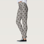 Leggings Motif de silhouettes d'orignaux (Gauche)