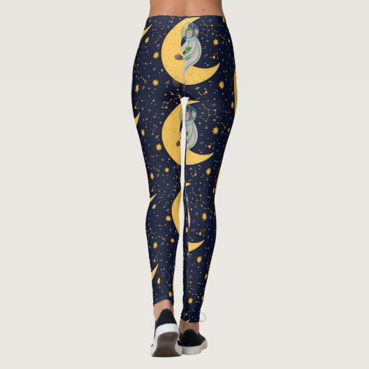 Leggings Motif de singe de l'espace (Dos)