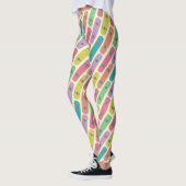 Leggings Motif de skateboard coloré (Gauche)