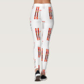 Leggings Motif de ski rétros  (Dos)