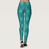 Leggings Motif de sol en bleu Aqua (Dos)
