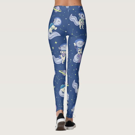 Leggings Motif de Spaceman Axolotl (Dos)