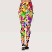 Leggings Motif de spectre Abstrait coloré (Dos)