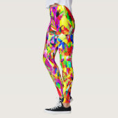Leggings Motif de spectre Abstrait coloré (Gauche)