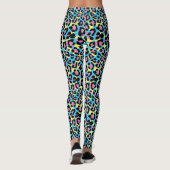 Leggings Motif de Spots Neon Leopard (Dos)
