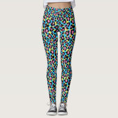 Leggings Motif de Spots Neon Leopard (Devant)