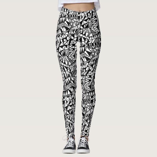 Leggings Motif de structure fou 060423 (Devant)