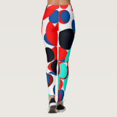 Leggings Motif de style de lecture couleur dynamique (Dos)
