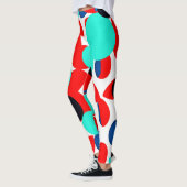 Leggings Motif de style de lecture couleur dynamique (Gauche)