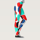 Leggings Motif de style de lecture couleur dynamique (Droite)