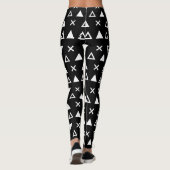 Leggings Motif de style mathématique (Dos)