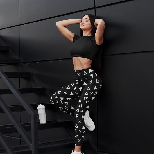 Leggings Motif de style mathématique