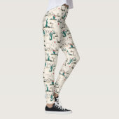 Leggings Motif de succulents florissants (Droite)