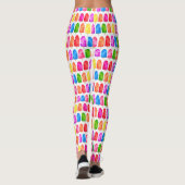 Leggings Motif de sucette glacée colorée (Dos)