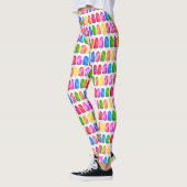 Leggings Motif de sucette glacée colorée (Gauche)
