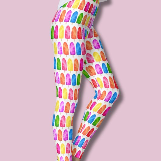 Leggings Motif de sucette glacée colorée
