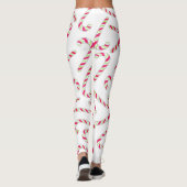 Leggings Motif de sucre de canne de Noël (Dos)