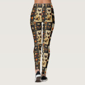 Leggings Motif de surface composée d'art populaire primitif (Dos)