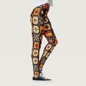 Leggings Motif de surface composée en Patchwork Automne Rus (Droite)