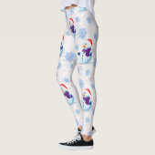 Leggings Motif de surface Snowman de Noël (Gauche)