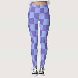 Leggings Motif de tableau de bord bleu et lavande