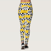 Leggings Motif de taxi Jaune de New York (Dos)