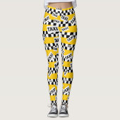 Leggings Motif de taxi Jaune de New York (Devant)