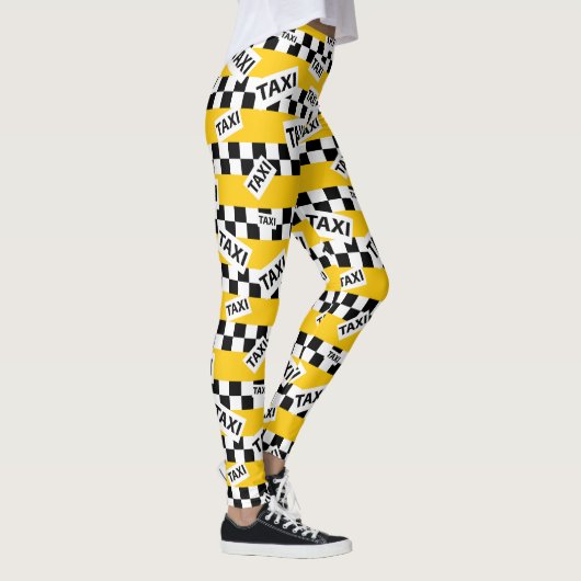 Leggings Motif de taxi Jaune de New York (Droite)