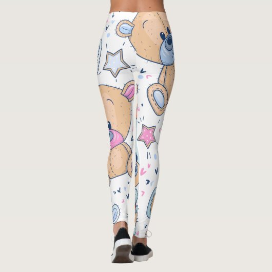 Leggings Motif de Teddy bear (Dos)