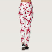 Leggings Motif de texte du drapeau de l'état de l'Alabama (Dos)