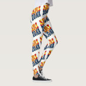 Leggings Motif de texte du drapeau de l'état de l'Arizona (Droite)