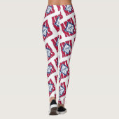 Leggings Motif de texte du drapeau de l'État de l'Arkansas (Dos)
