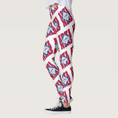 Leggings Motif de texte du drapeau de l'État de l'Arkansas (Gauche)