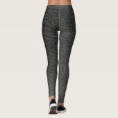 Leggings motif de texture cuir (Dos)