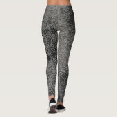 Leggings motif de texture de cuir (Dos)