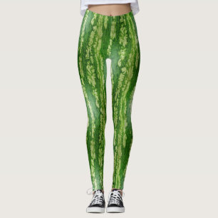 Leggings Motif de texture de peau de pastèque