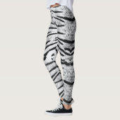 Leggings Motif de tigre blanc (Gauche)