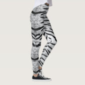 Leggings Motif de tigre blanc (Droite)