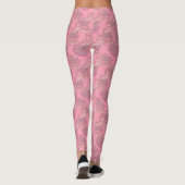 Leggings Motif de tigre de la Jungle rose (Dos)