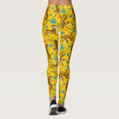 Leggings Motif de tigre d'or asiatique (Dos)